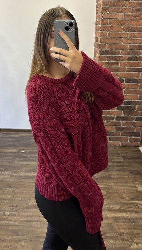 Sweter bordowy (2)